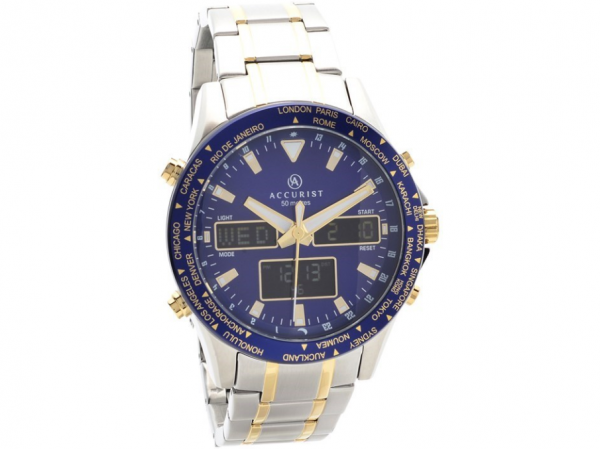 Chronograph dengan tampilan dual-tone